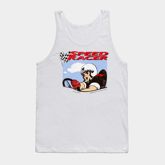 Classic Go Speed Racer Go - Distressed Style Tank Top by From Nowhere